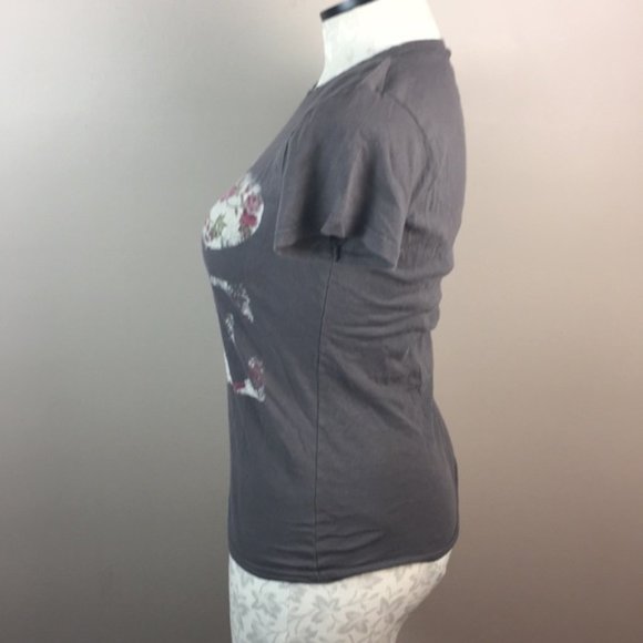 bleach splattered Bitter Sweet Floral Love Tee - Picture 3 of 8